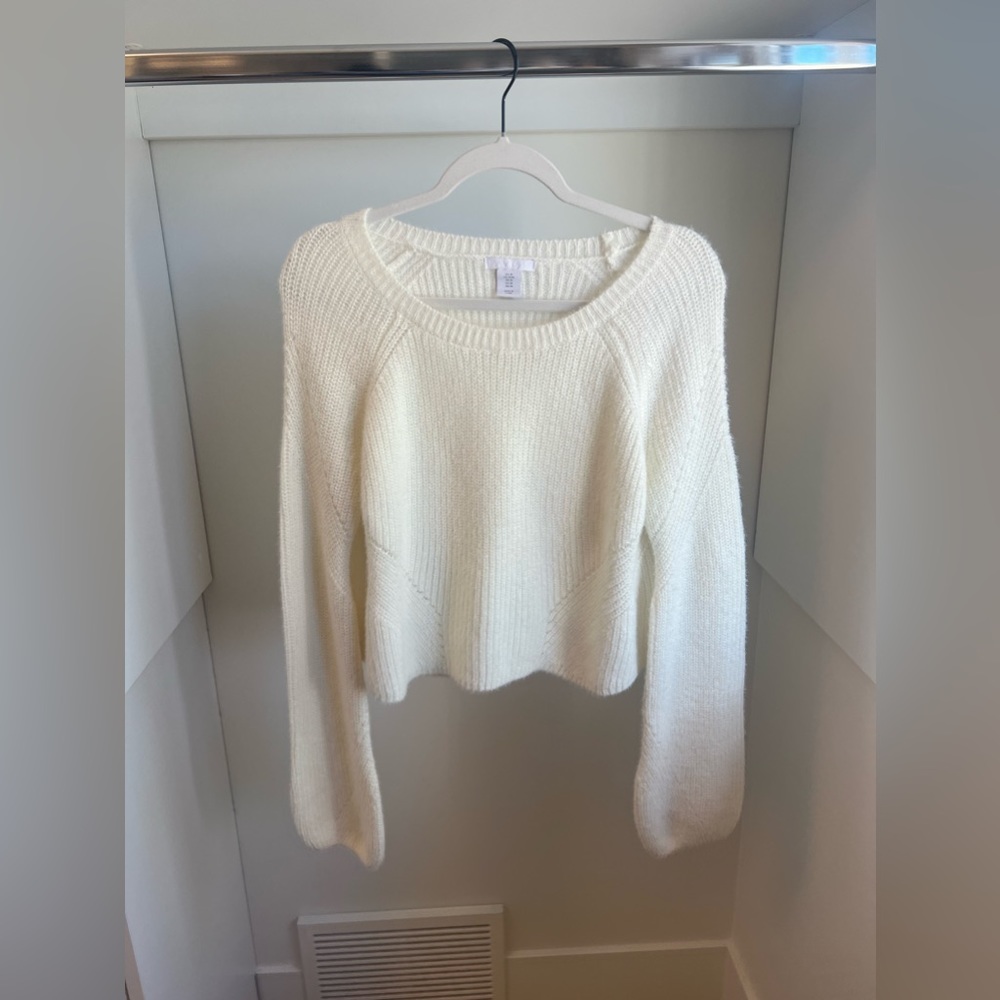 PURE COLLECTION SOFT PULLOVER CROPPED SWEATER